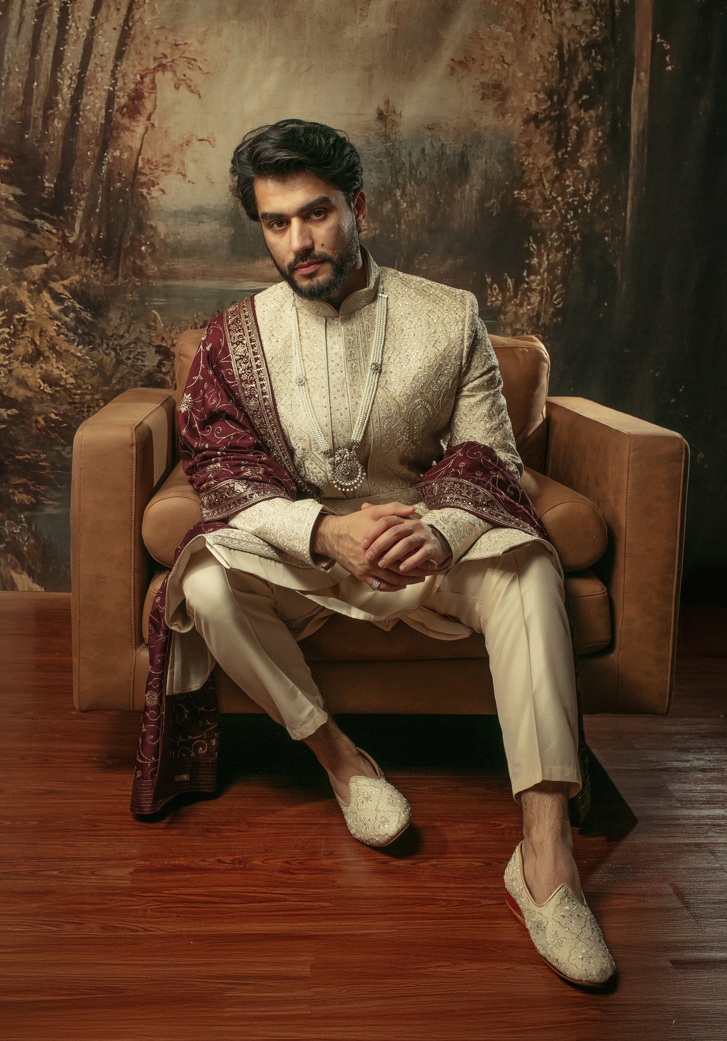 Luxury Sherwani Set w/ Belt