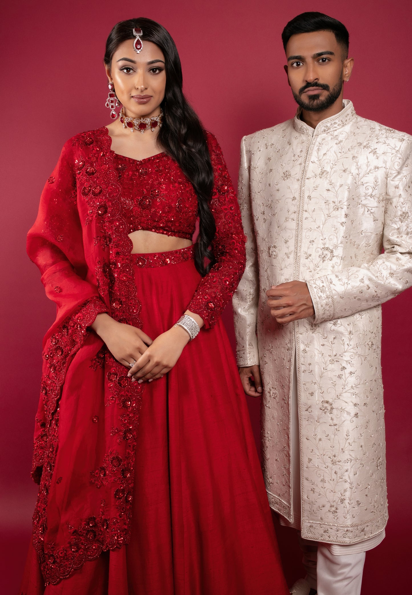 Pearl Embroidered Sherwani Set