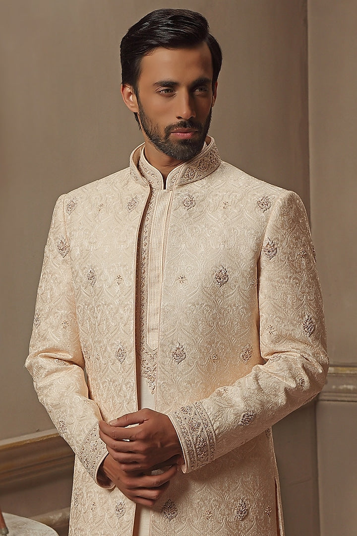 Blush Hand Embroidered Sherwani