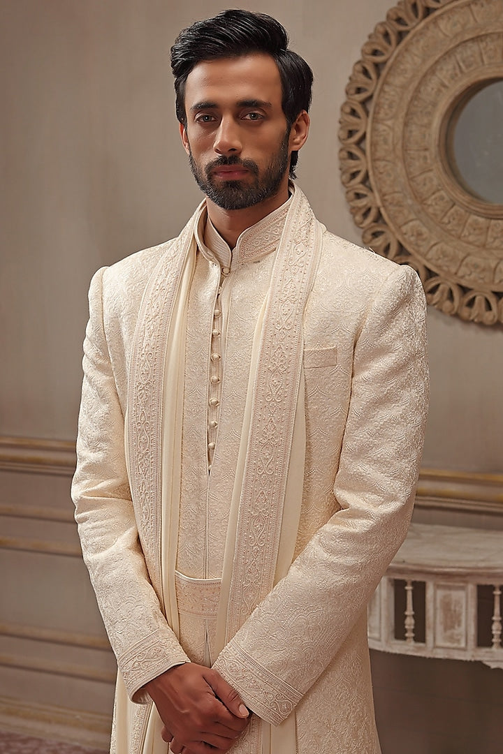 Pearl Embroidered Sherwani Set