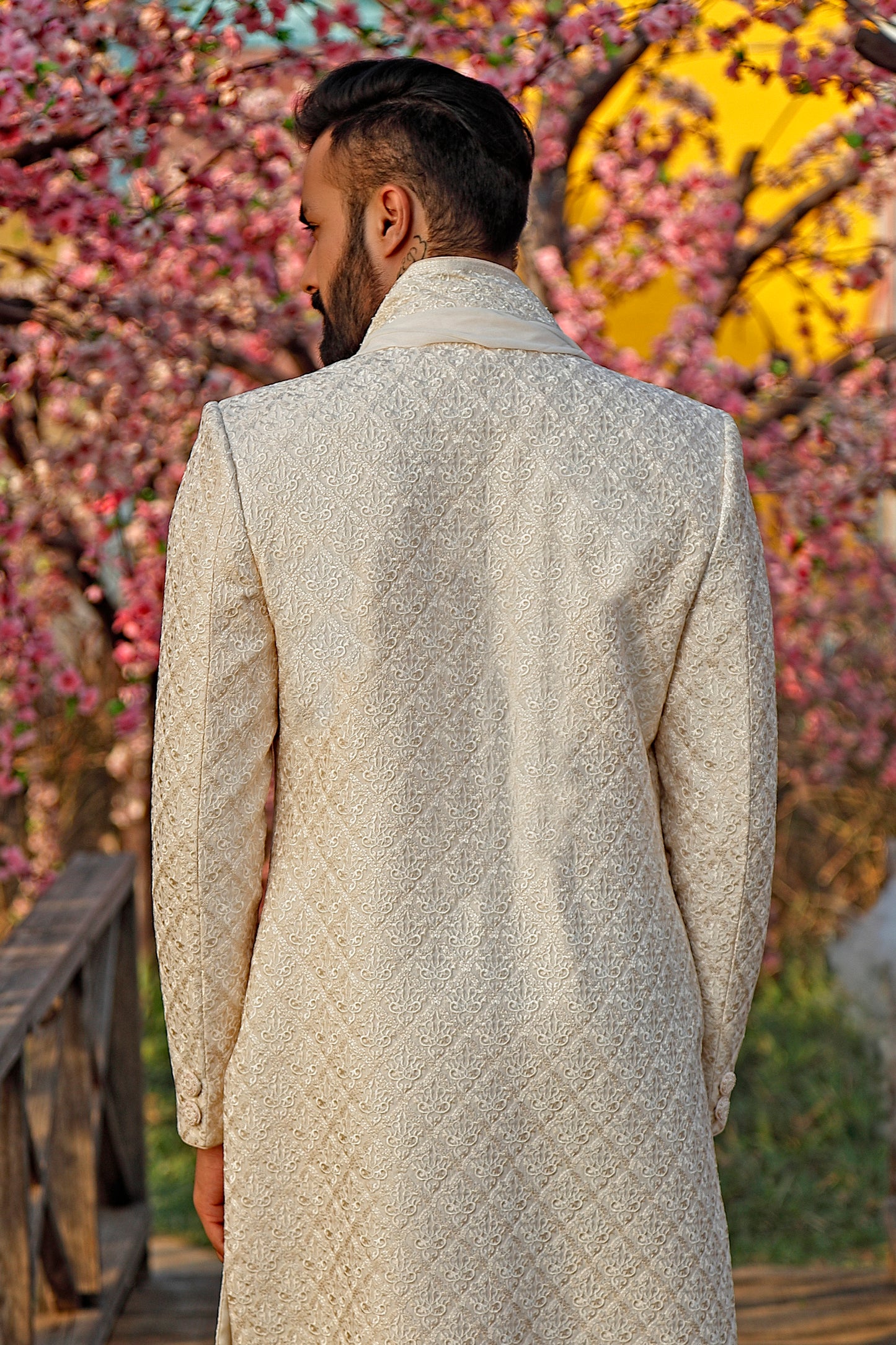 Hand Embroidered Sherwani Set