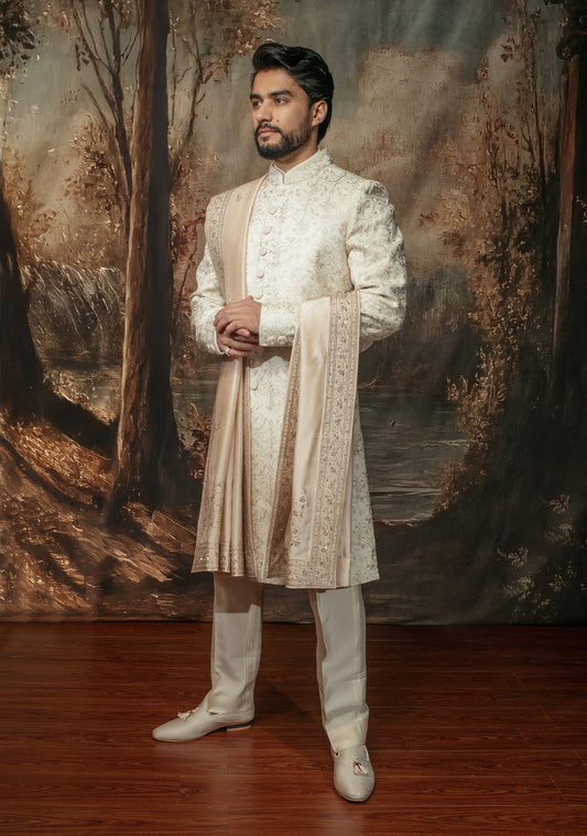Pashmina Sherwani Set