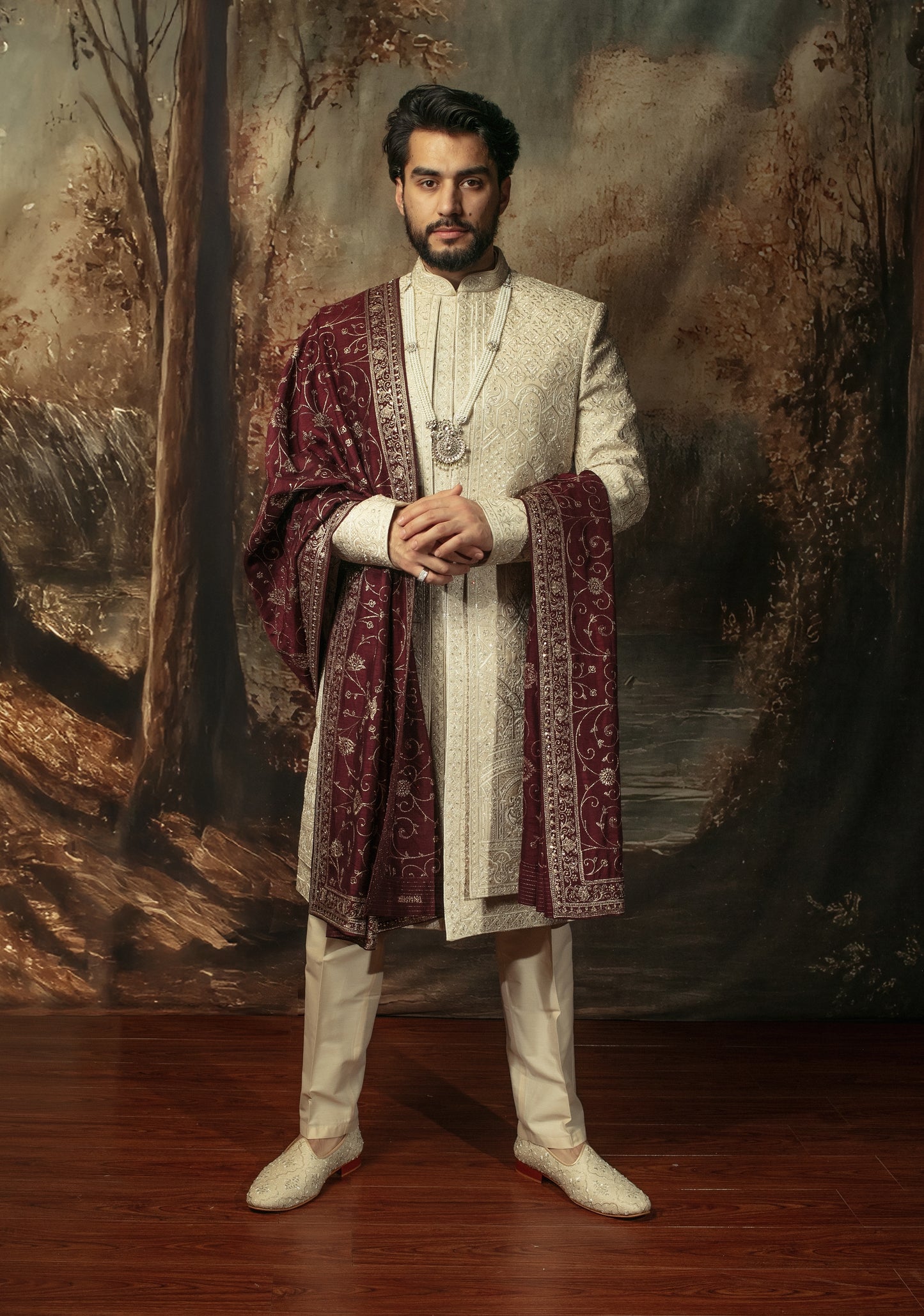 Luxury Sherwani Set w/ Belt