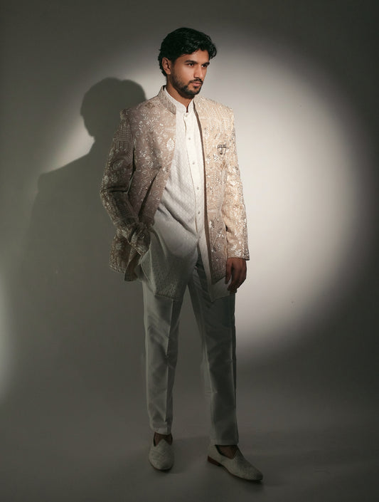Luxury Mid-Length Sherwani Set