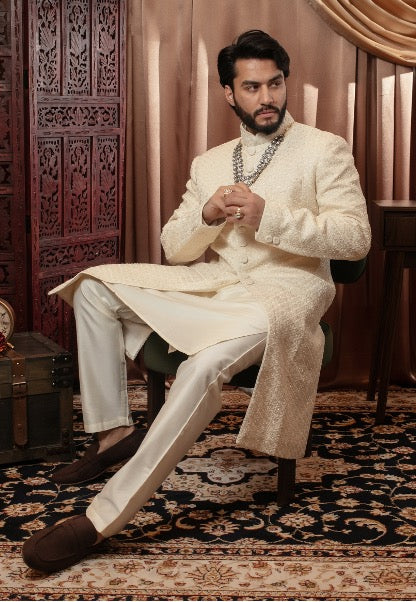 Embroidered Sherwani Set