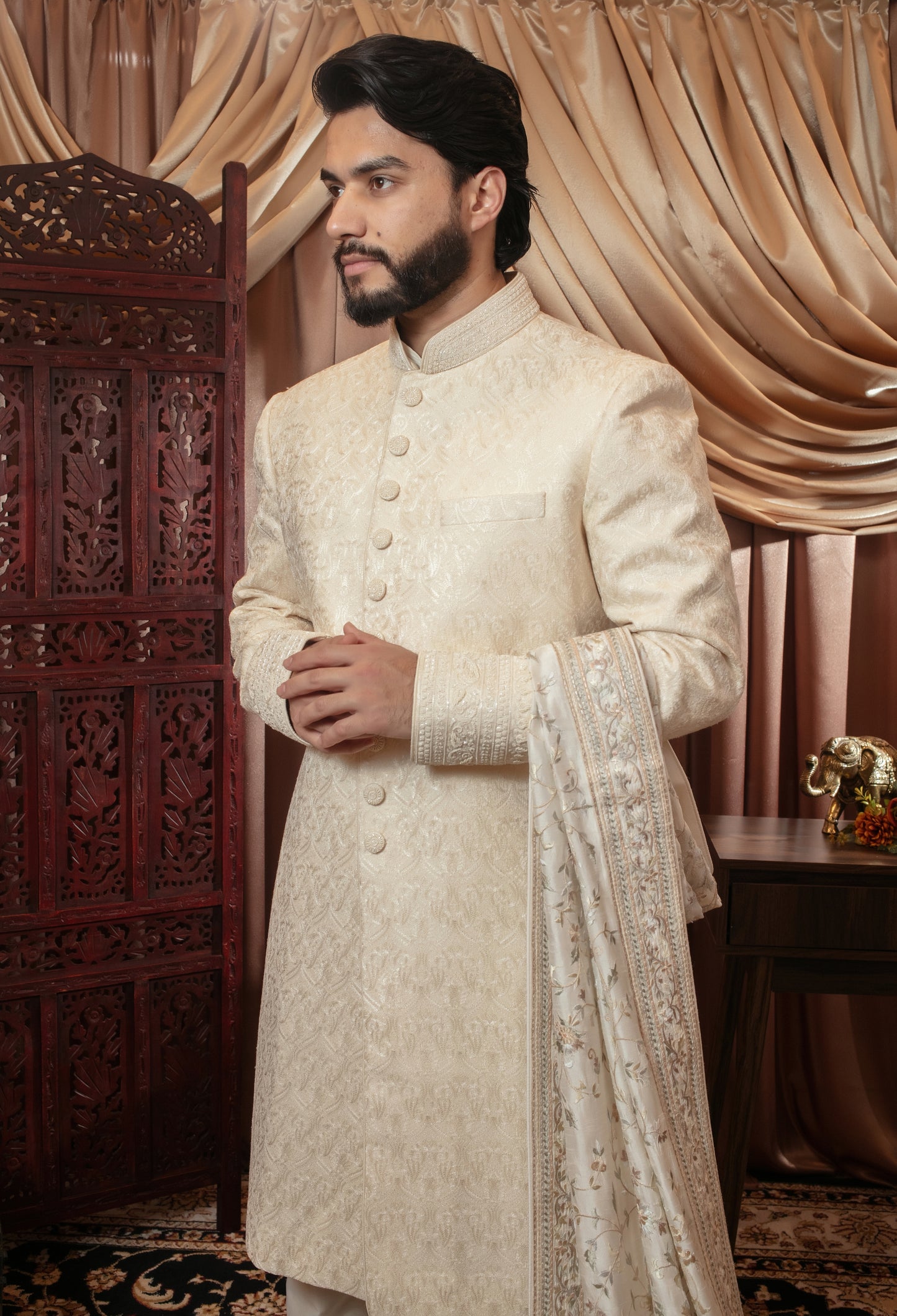 Digital Embroidered Sherwani Set