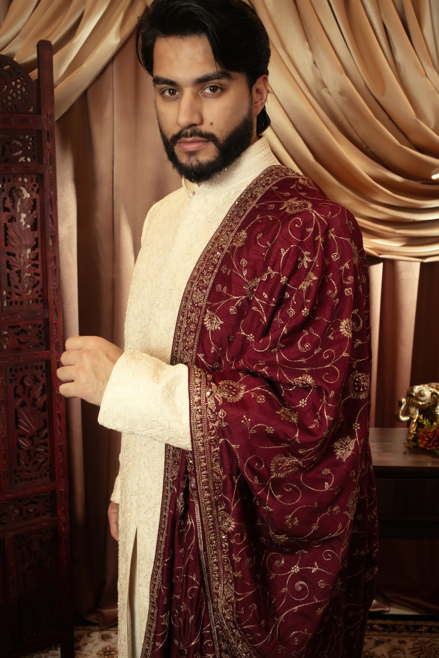 Pearl Jaal Sherwani Set